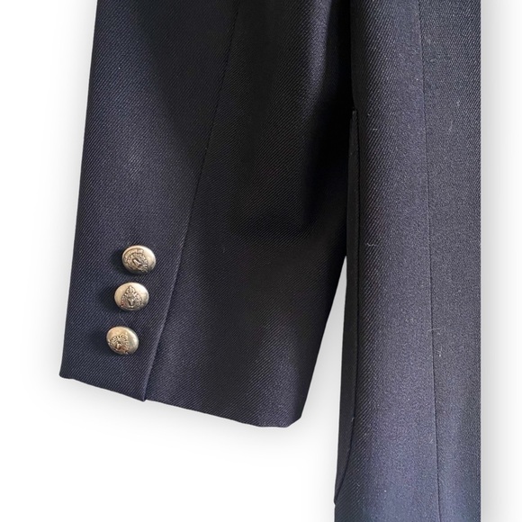 Vintage Et Vous (Paris) Navy Blue Wool Jacket, Size Unisex S, From 90s - Picture 8 of 15